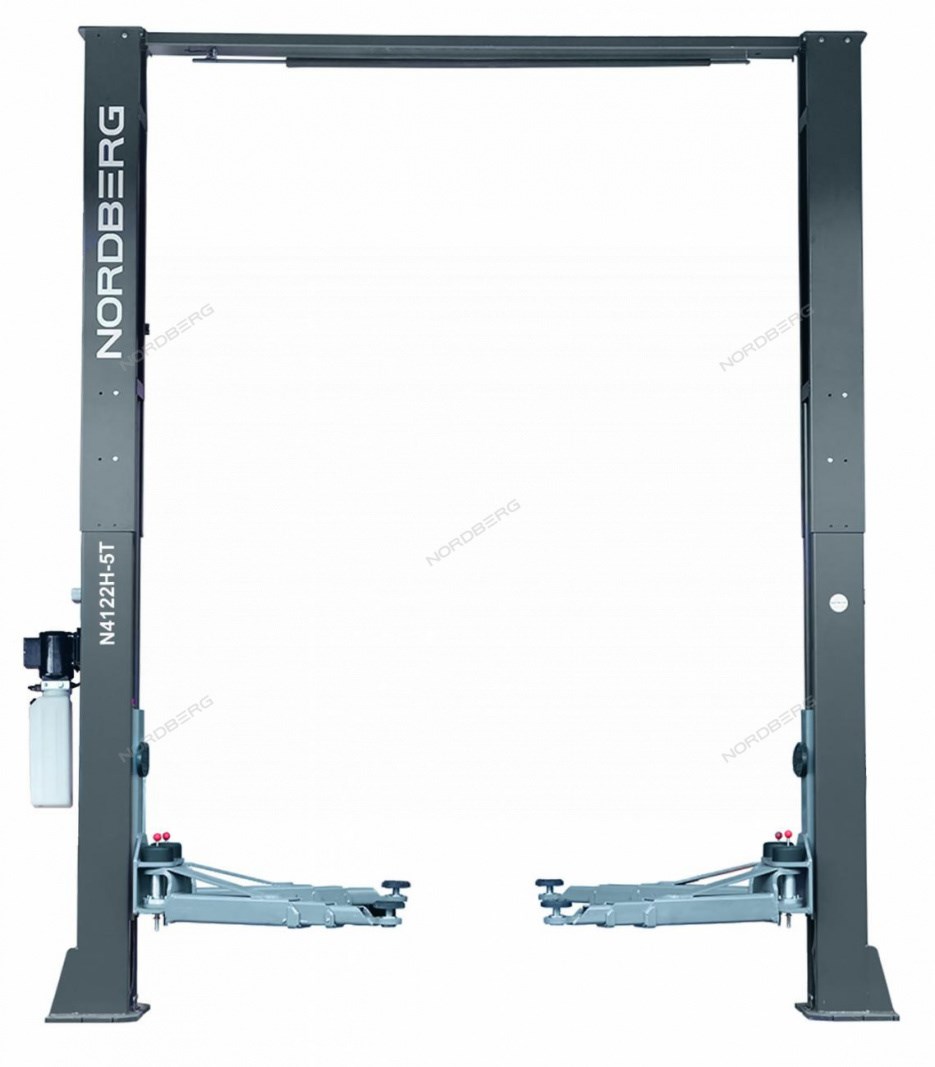 Двухстоечный подъемник NORDBERG N4122H-5G с верхней синхронизацией, г/п 5 т, 380 В (Серый)